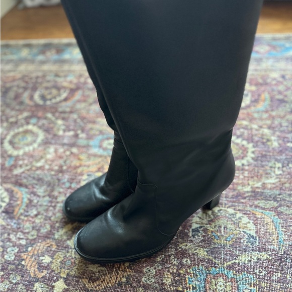 Black Knee High Boot Natural Rubber Aqua College - Picture 4 of 8